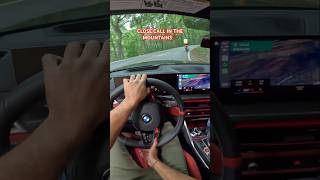 POV 2025 BMW M4 Competition mountain driving and a close call with bicyclists bmwm m4 pov gopro [upl. by Evangeline565]