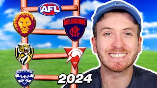 AFL Ladder Predictions 2024 [upl. by Konstanze866]