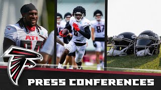 Cordarrelle Patterson and Kyle Pitts being ready to go at ATampT Training Camp  Atlanta Falcons [upl. by Lebasiairam786]