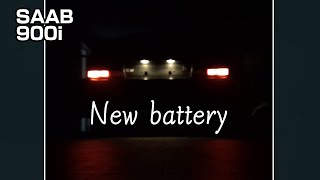 SAAB 900i quick update  New battery [upl. by Auhsuj795]