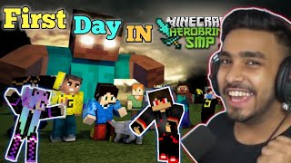 my first day in HEROBRINE SMP 🔥  ft TechnoGamerzOfficial minecraft mcflame herobrinesmp [upl. by Eiltan]