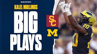 Michigan running back Kalel Mullings rushes for 2 TDs in win over USC Highlights [upl. by Repohtsirhc]