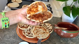 RECETA DE GORDITAS DE CHORIZO CON PAPARIQUISIMAS [upl. by Eirual]