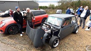 Brooklands Mini Day 23 Alex and his quotMiniquot  Wow [upl. by Yeltrab542]