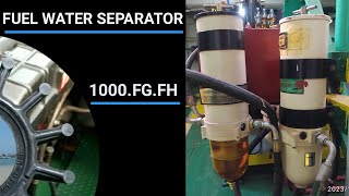 replacement of Parker Racor R45T fuel filter water separator assembly assy [upl. by Gayler]