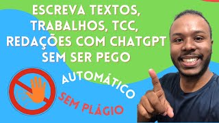 Como ESCREVER TEXTOS pelo ChatGPT e NÃƒO SER PEGO PELOS DETECTORES de ChatGPT  ByPassGPT [upl. by Esadnac]