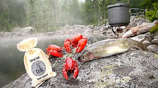 MOUNTAIN Crawdad amp Trout Fishing EPIC Catch amp Cook [upl. by Hpotsirhc]