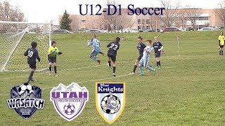 Wasatch JS vs Blue Knights KMU12 Soccer [upl. by Ellenohs451]