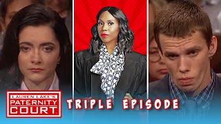 Triple Episode Boyfriend Denies Fatherhood But Begged For It  Paternity Court [upl. by Rehpotsirk]