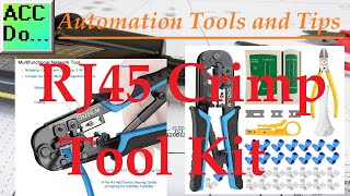 Automation Tools  RJ45 Crimp Tool Kit [upl. by Ringe809]