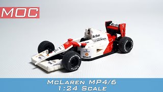 McLaren MP46 in 124 scale LEGO MOC [upl. by Dowdell]