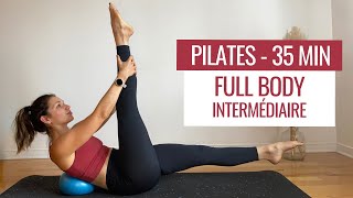 Pilates full body  35MIN  avec ballon intermédiaire [upl. by Mikal740]