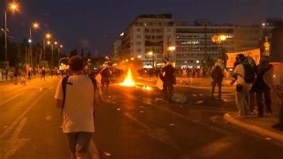 Violent Clashes Erupt in Athens [upl. by Elvin]