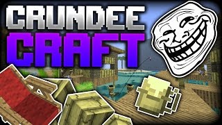 Minecraft DEADLY LEAPING FROG  CRUNDEE CRAFT [upl. by Leimaj]