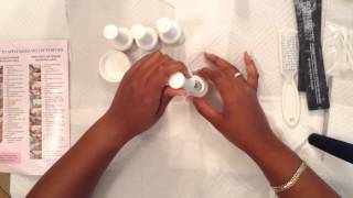 Nail Tutorial using Kiara Sky Starter Kitdipping powder system [upl. by Britteny6]