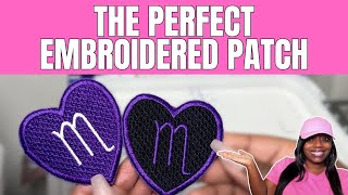 How to make The PERFECT Embroidery Patch  Ricoma EM1010 [upl. by Quirk755]