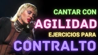 AGILIDAD Y APPOGGIO  Una lección y 12 Ejercicios de apoyo y VOCALIZACIONES para cantar  CONTRALTO [upl. by Netnilc]