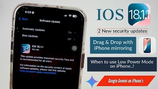 iOS 1811 is Officially Released  Google Gemini on iPhones Full details in Telugu [upl. by Yoo236]