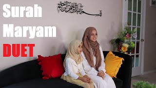 💕Maryam and Fatima reciting Duet Surah Maryam with meaning [upl. by Aylmer]