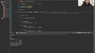 Printing a Monthly Calendar  java [upl. by Saqaw]