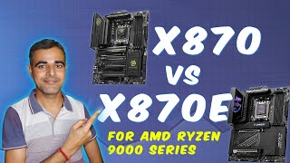 AM5 Chipsets Compared  X870E vs X670E in hindix870 vs x870e chipset for amd ryzen 9000 series cpu [upl. by Salot]