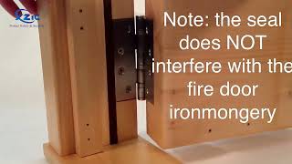 How to fit an intumescent fire seal on fire door [upl. by Attennyl158]