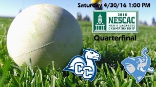 Spring 2016  NESCAC Mens Lacrosse Quarterfinal  Tufts Jumbos vs Connecticut College Camels [upl. by Delle]