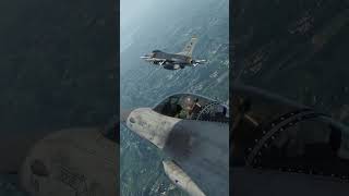 Wolf Pack F 16s AAR procedure falconbms airtoairrefueling aerialrefueling airrefueling f16 usa [upl. by Ahsienahs]