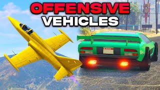 BEST WEAPONIZED VEHICLES FOR OFFENSIVE USE IN GTA ONLINE [upl. by Jeane680]