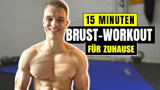 15 Minuten effektives Brust und Schulter Workout für Zuhause  ohne Geräte [upl. by Suiluj]