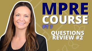 MPRE COURSE PART 7 Questions Review 2 [upl. by Ahsenik821]