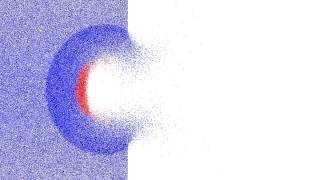 Hard Shell Impact Crater Simulation Run B10 High Resolution [upl. by Neerac602]