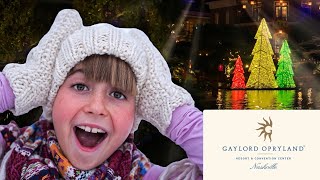 Millions of Christmas Lights NASHVILLE Gaylord Opryland 4K [upl. by Munmro328]