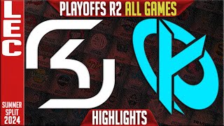 SK vs KC Highlights ALL GAMES  LEC Playoffs Lower Round 2 Summer 2024  SK Gaming vs Karmine Corp [upl. by Ynohtn43]