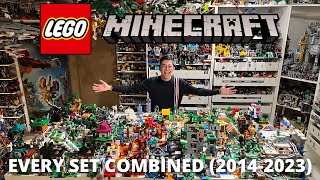 I Combined EVERY LEGO Minecraft Set into One Massive Layout 20142023 [upl. by Elleirol]