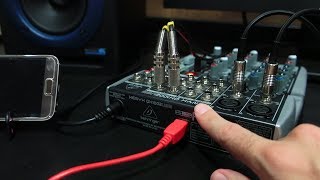 CÓMO GRABAR AUDIO PROFESIONAL ESTÉREO en el SMARTPHONE CON UNA CONSOLA USB [upl. by Tocs530]