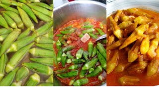 Bamya Yemeği Nasıl Yapılır okra dinner recipe Salyasız Ve Lezetli Bamya Tarifi shorts okra [upl. by Cynthy]