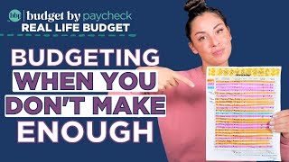 BBP REAL LIFE BUDGET  Budgeting When You Dont Make Enough [upl. by Antonino]