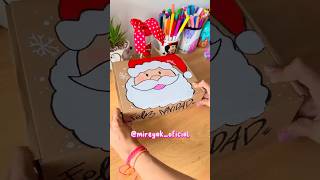 Decoremos una caja para navidad lettering manualidades letrasbonitas cajaspersonalizadas diy [upl. by Gnos232]