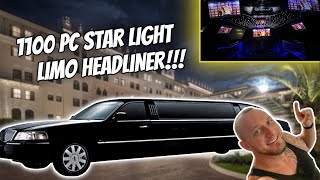 CUSTOM LIMO STARRY HEADLINER TRANSFORMATION [upl. by Lseil814]