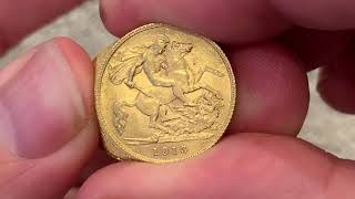 10 Half Sovereigns recent coin buy [upl. by Indihar]