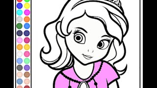 Free Disney Princess Coloring Pages For Girls  Disney Princess Coloring Pages [upl. by Bobbette109]