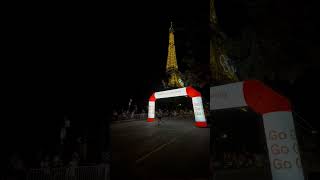 Marathon Pour Tous Paris finishing point LIVE with a Stunning view toureiffel paris2024 [upl. by Formenti573]