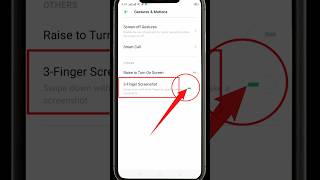 how to enable 3 fingers screenshot shorts [upl. by Annohsed]