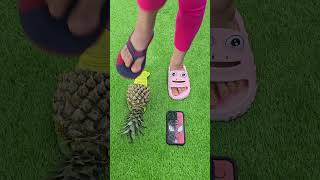 Super cool pineapple slippers 🍍🍍 Frog sandals 🐸🐸 love trending slippers [upl. by Qirat]