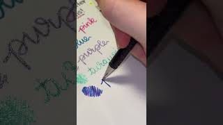 ASMR using my best glitter pens I love the second blue and the purples Which one was your favorite [upl. by Lainey46]