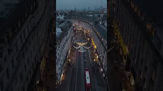 Regent Street Christmas Lights Stunning Aerial View 🌟🎄  Video Credits Via 🎥 rosarioldn [upl. by Keung]