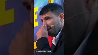 Sergio Aguero’s emotional retirement announcement 😥  shorts [upl. by Perron]