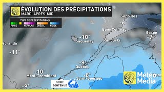 Tempête hivernale  bordée de neige et fortes rafales en vue pour ces secteurs [upl. by Twitt]