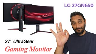 LG 27 Monitor 27GN650 Unboxing 🖥️🖥️ [upl. by Hgielyk]